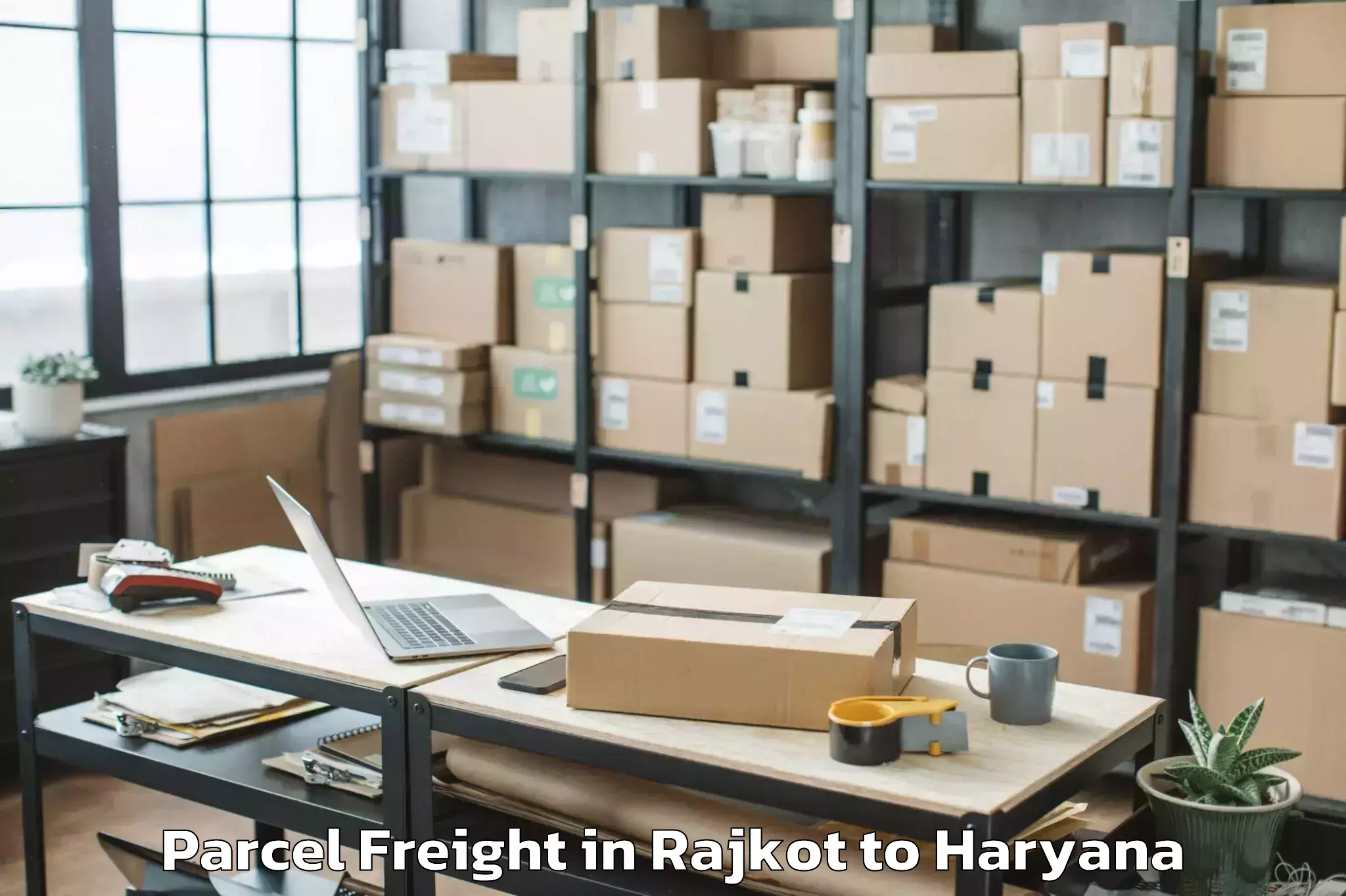 Expert Rajkot to Charkhi Dadri Parcel Freight